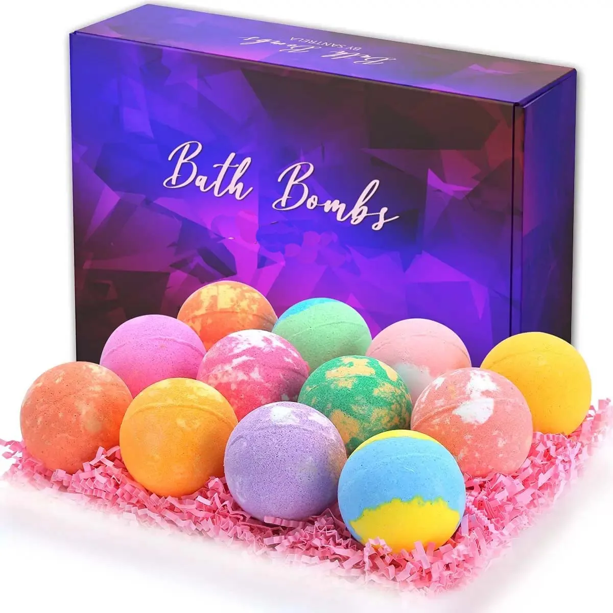 Msds/100 Natural Ingredients Pendant Bath Bombs Lavender Bath Fizz