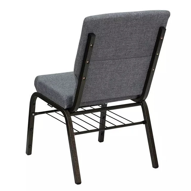 Modern Design Fabric Metal Church Chairs New Style Stackable Theater Furniture for School and Hospital Use