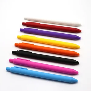 2026 Hot Sales Creative Press Plastic Rubber Soft Finished Advertising Ball Pen for Customized Gift Pen