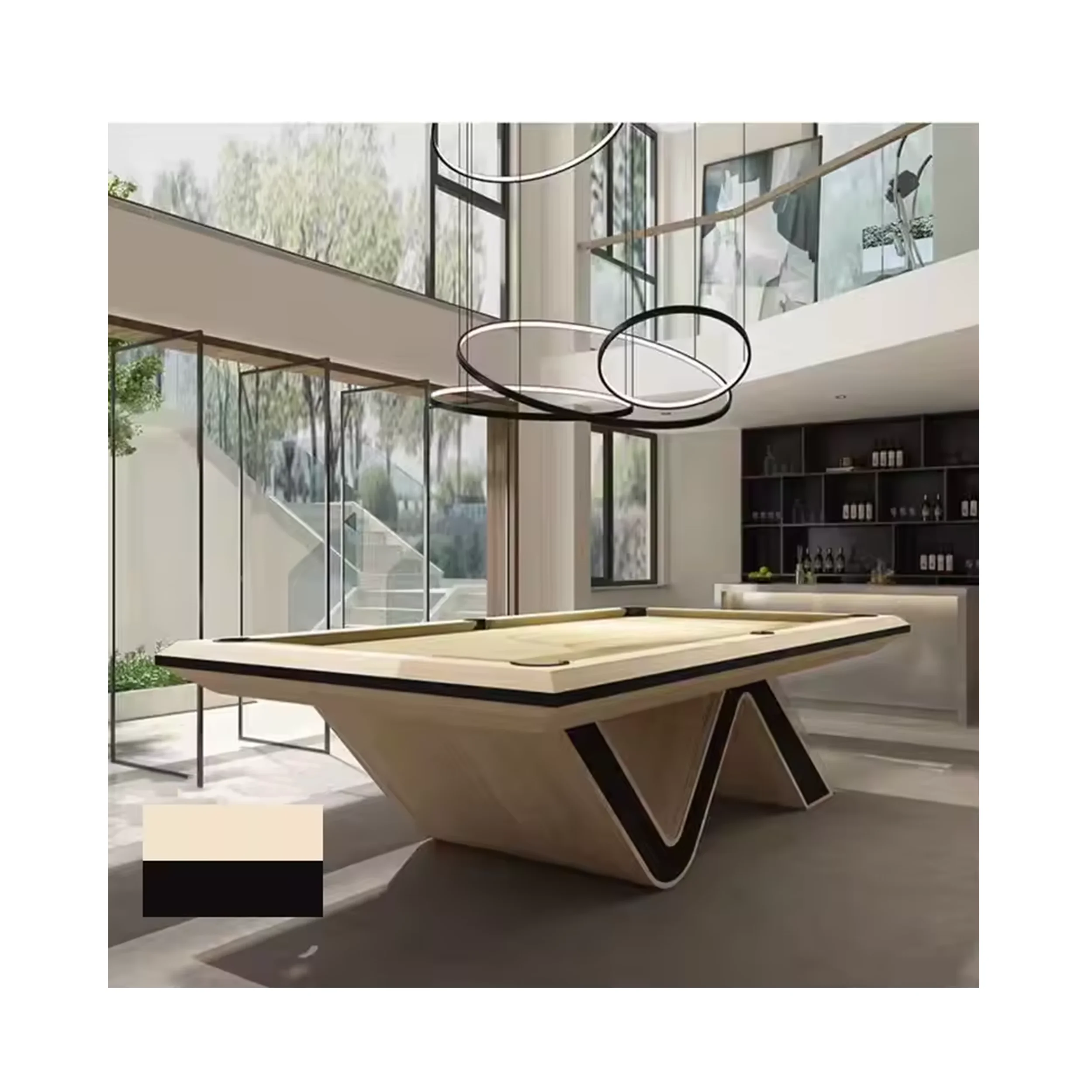 YHC bar using solid wood 7 8 9 feet slate 8ball pool table supreme 9 ball pool tables billiard table