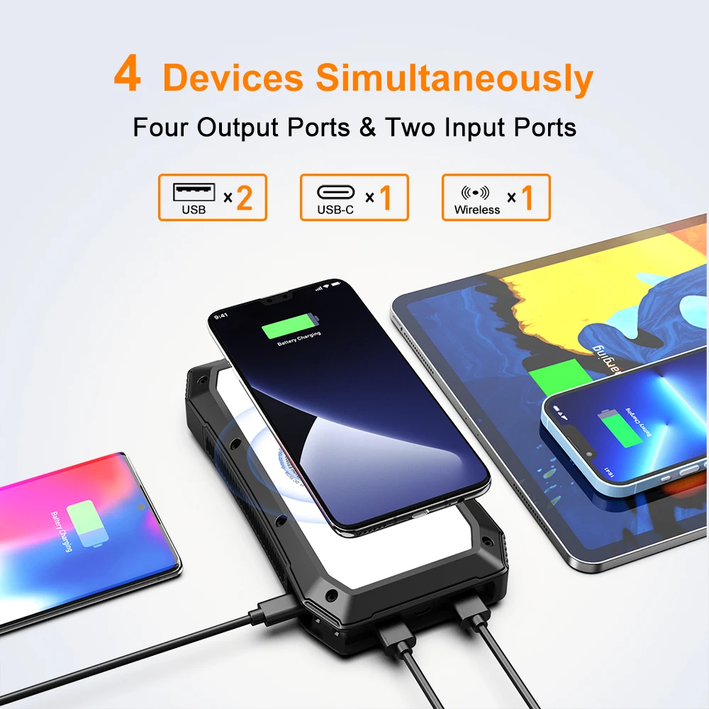 Eshineマルチユースミニ携帯電話ポータブル屋外qiワイヤレス充電