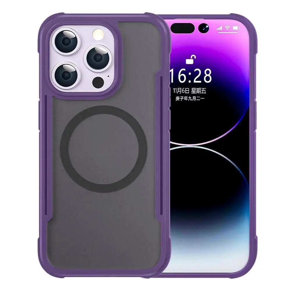 Skin Friendly Phone Case For Iphone 12 13 14 15 16 Plus Pro Max Magnetic Holder Mobile Myc0193 Laudtec supplier