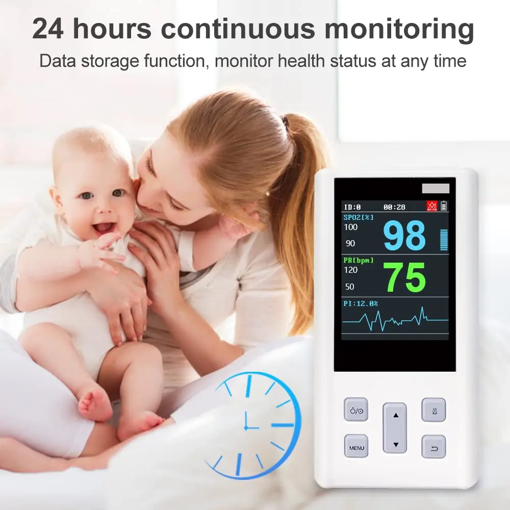O2 Reader Hospital Oxygen Reader Pulsed Oximeter Adult/Neonate/Pediatric Veterinary ...