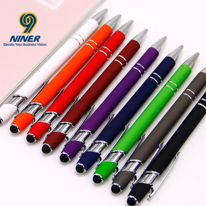 Customizable Logo Neutral Fountain Pen Optional Metal Bead Signature Business Office Promotional Gift