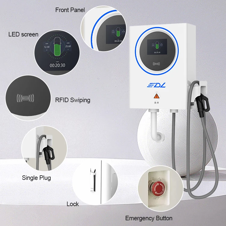 EV charger manufacturers integrated DC 60kw 120kw CCS Type2 EV DC charging pile electric vehicle car charging station