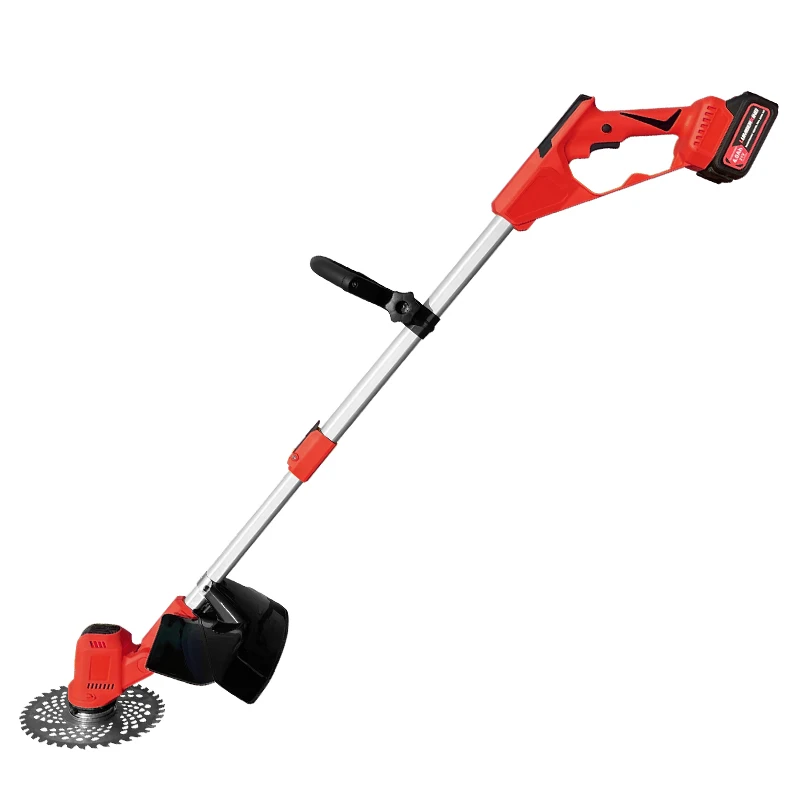 21V Battery Powered Brush Cutter Foldable Design and HD Digital Display for Grass and Shrub Cutting