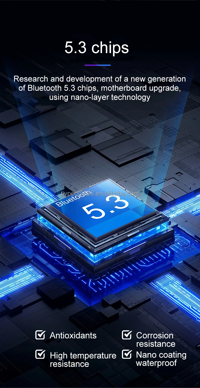 product tiypeor motorcycle helmet bt headset intercom ipx6 waterproof rgb colorful light with mixing v53 effect 1000mah battery-5