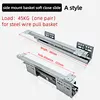 slide for steel wire pull basket