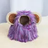 Cappello da leone viola