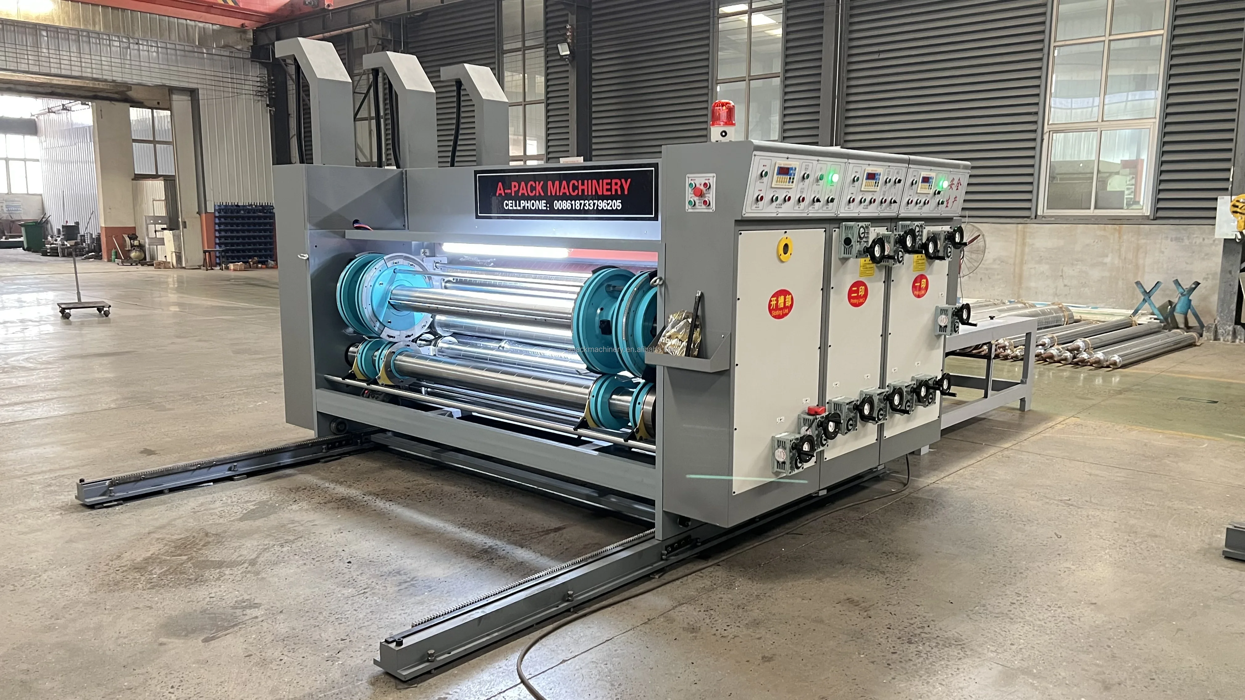 Automatic Flexo Corrugated Carton Box Making Printer Slotter Die Cutter ...