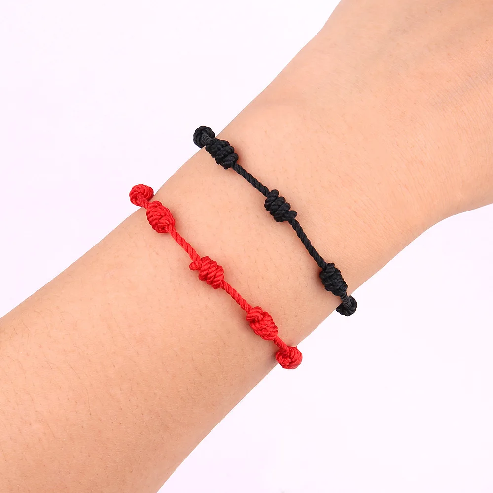 Turkish Blue Evil Eye & Hamsa Hand Red String Bracelet For Men - Sterling Silver Lucky Protection Jewelry Gift - View #13