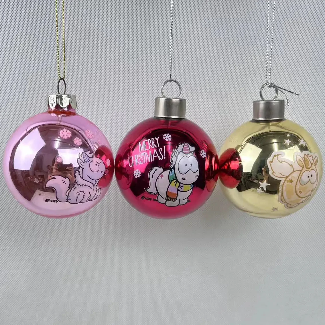 Hand Blown Christmas Tree Glass Ornaments Custom Ball Light Up Christmas Decorations Glass Ornaments Indiviaual