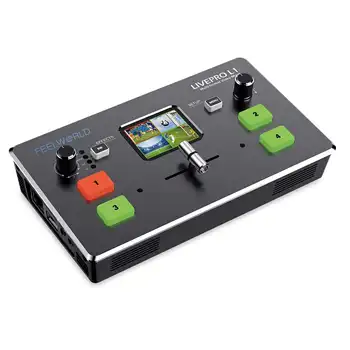 FEELWORLD L1 V1 Professional Live Streaming 4 Camera Video Mixer ATEM Multi-formats Portable Video Switcher detail image