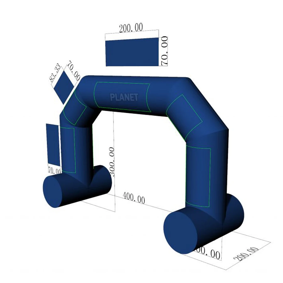 Guangzhou Custom Inflatable Square Arch Inflatable Race Arch Inflatable Castle Arch With LOGO