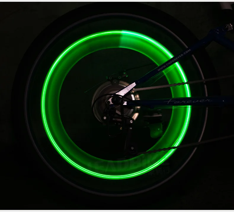 Cycling Bike LED Spoke Wheel Lights with Battery IPX55 Waterproof 10 Hours Runtime for Over 24 Inch Bikes