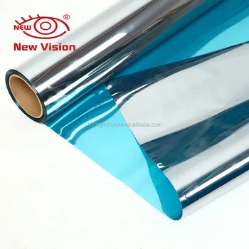 decorative one way vision Mirror reflective building window tint silver Self Adhesive IR Rejection Building Window Tint Sticker