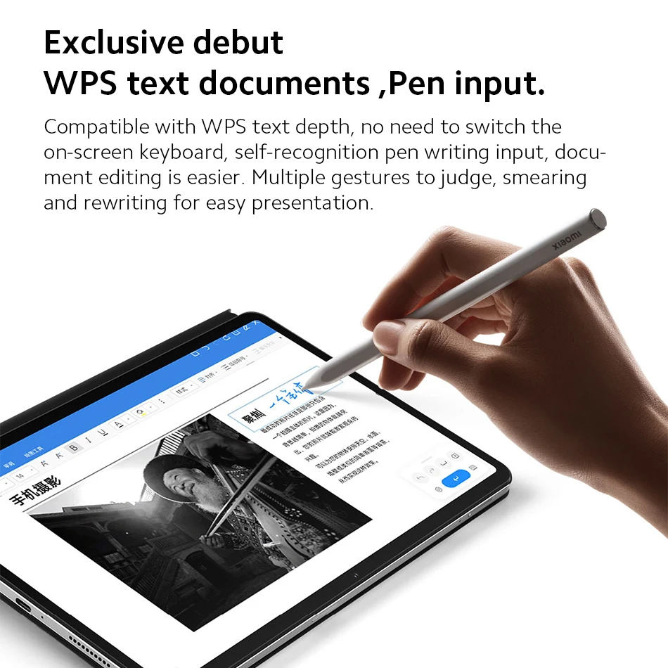 penna stilo xiaomi stilo 2 penna intelligente per xiaomi mi pad 6 pad 5 pro  tablet 4096 livello senso sottile matita da disegno magnetico spesso