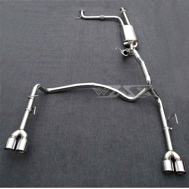 Racing Stainless Catback Valved Exhaust for Nissan Patrol Y62 2016-2022 Exhaust System with Dual Muffler Tips