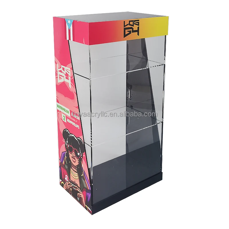 Acrylic Display Rack 3 Tiers Smoke Shop Acrylic Display Stand Retail