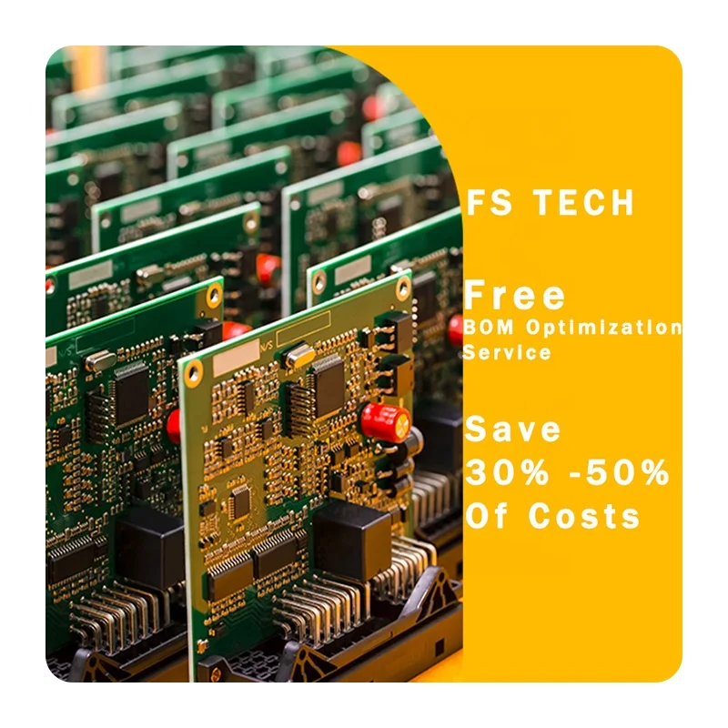 FS PCBA Manufacturing SMT POP No Stock Available Need BOM Gerber File Custom Motherboard Control PCB Circuit Board Assembly PCBA