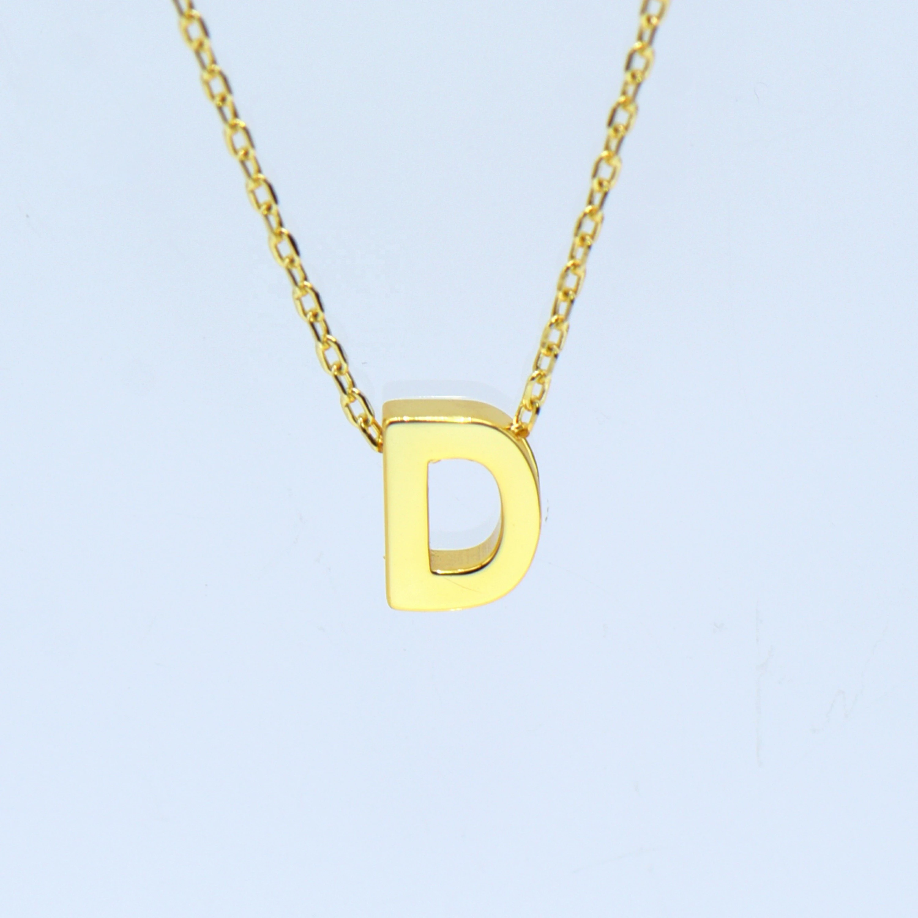 Dainty Monogram Necklace, Custom Silver Initial Necklace – Geniune Jewellery