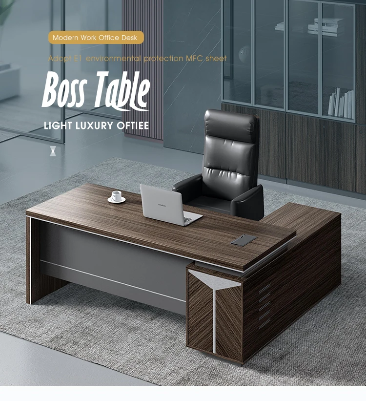 Modern Luxury Office Supplies Desk Organizer Table Ceo Boss High Tech