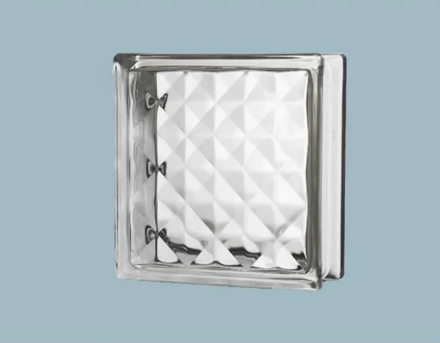 190 190 80mm High Quality ultra clear Colored Building Block Glass Bricks Bathroom Walls