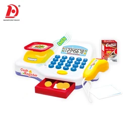 HUADA оптовая продажа высококачественный пластиковый Интеллектуальный игрушечный кассовый аппарат для супермаркета