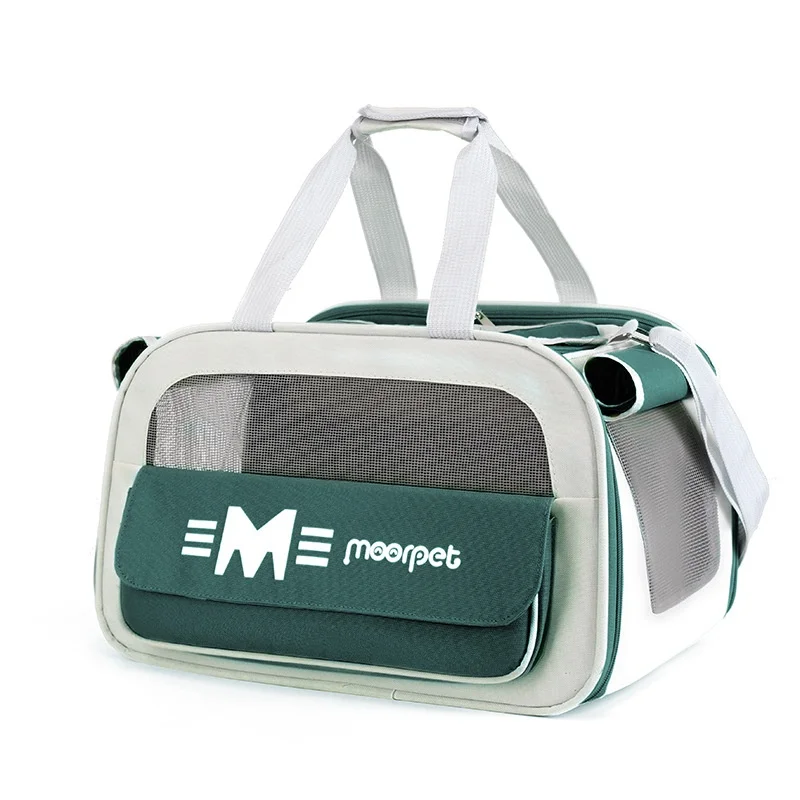 Oxford Cat Carrier for OutingsHandheld Crossbody Single-Shoulder Breathable Large-Capacity Pet Travel Bag with 5kg Capacity