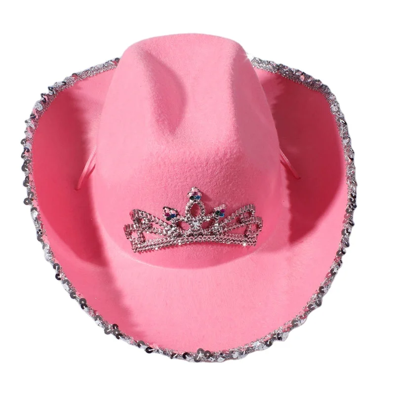 Sombrero De Princesa Vaquera Rosa Sombrero De Vaquero Rosa 