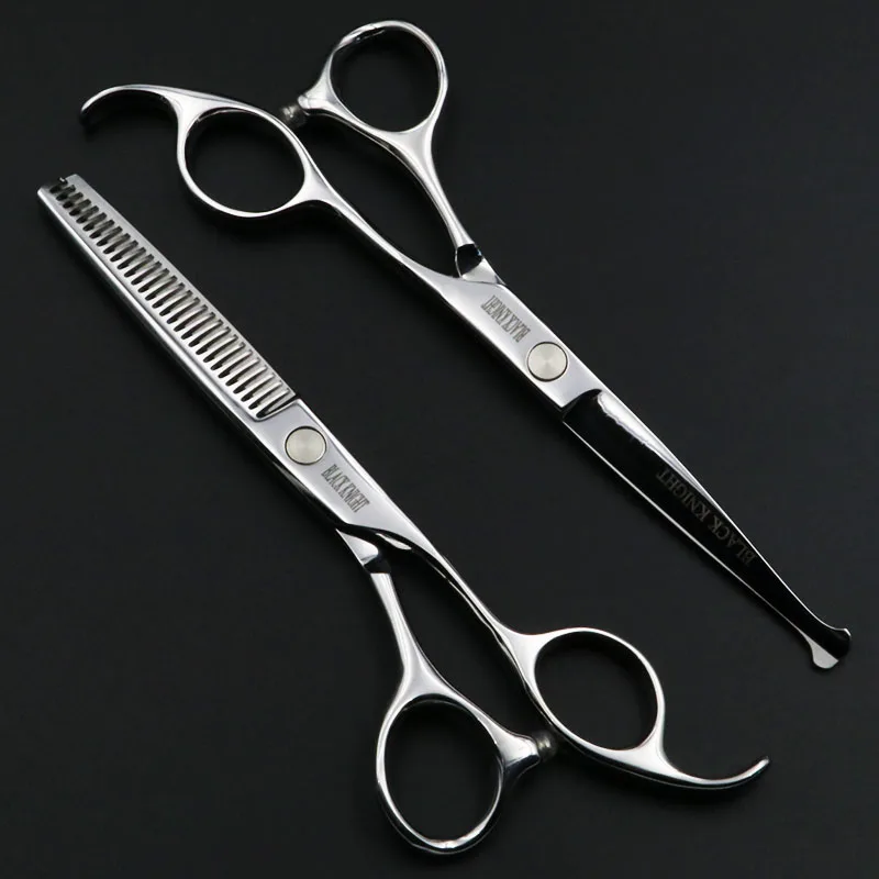 Professionelle Friseurschere Aus Japan – 440C Edelstahl, 6 Zoll (ca. 15 Cm), Schwarz, Scharf & Verstellbar
