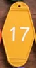orange 17 with keyring