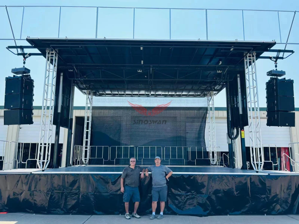 Mobile Stage Trailer - SINOSWAN ST80 Portable LED Stage Truck for Events  and Advertising, Quick Installation, Multiple Size Options