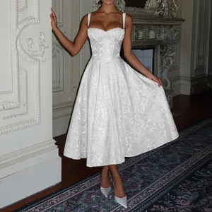 Summer jacquard dress slip backless long elegant party dresses for women