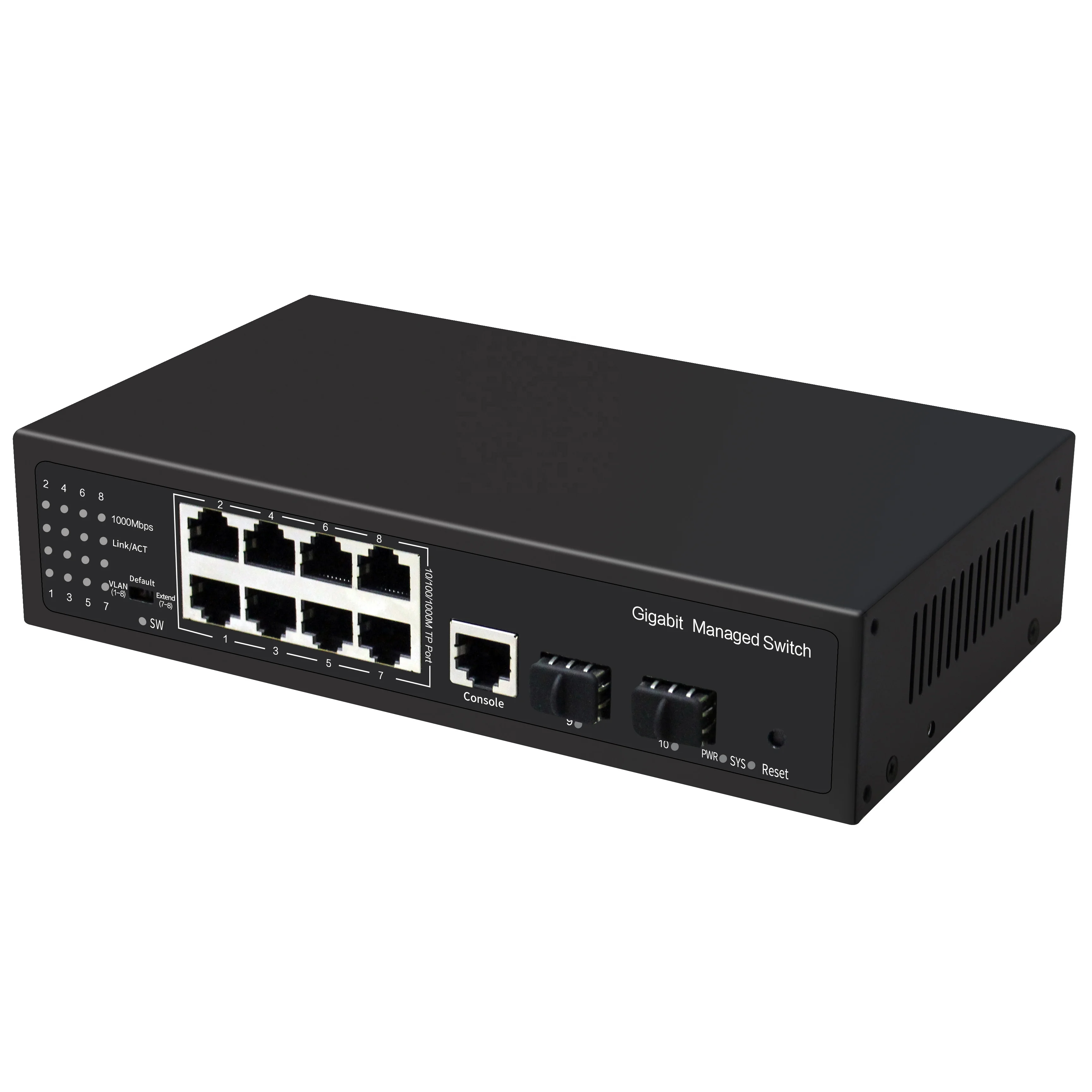 8 Ports Gigabit L2 Managed Ethernet Network Switch With Sfp Port Uplink ...