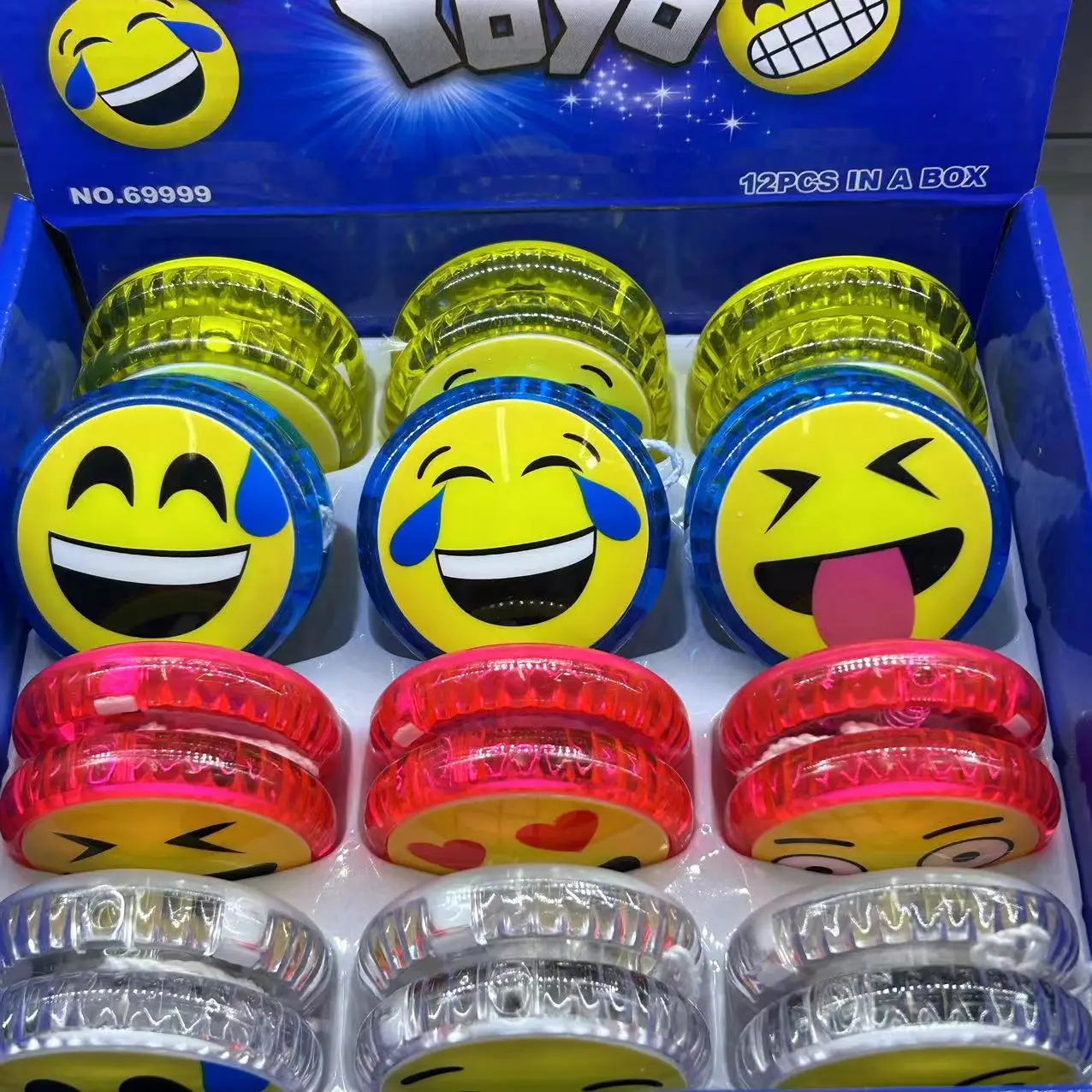 Недорогой подарок для детей Забавный йо-йо со светом разноцветная детская