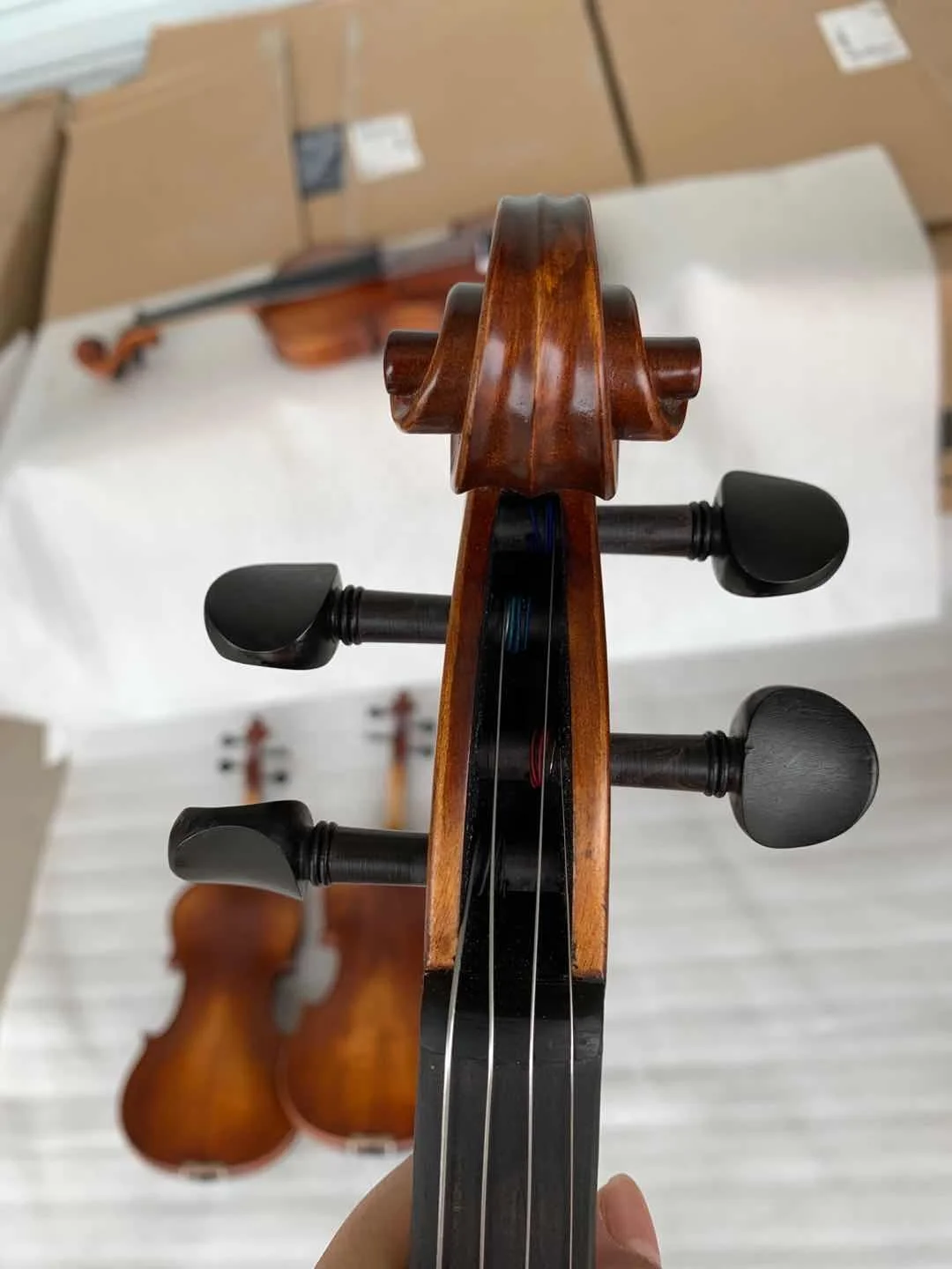【ブルガリア製】ビオラセット Factory Supply 4/4 Violin Set High Quality Ebony Accessories