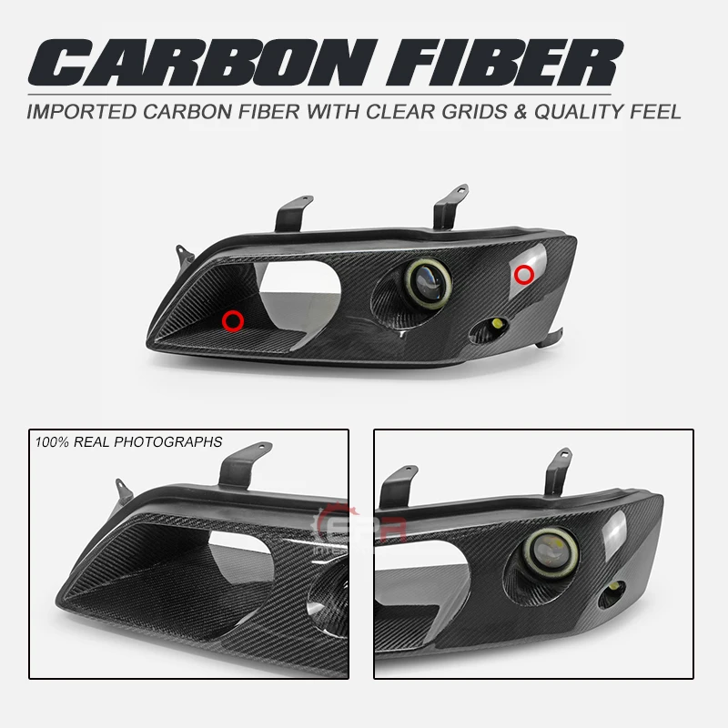 For Mitsubishi Evolution Evo 7 8 9 Epav2 Type Headlight Evo8 Air Duct