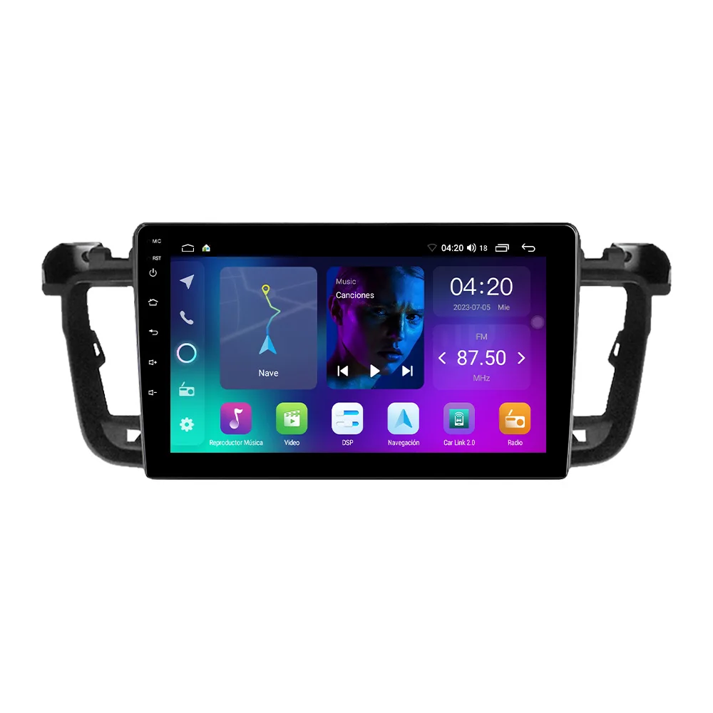 Navifly NF Android Car Radio Player DVR TPMS WiFi 8core for Peugeot 508 360 Panoramic Camera Cooling Fan Voice Control