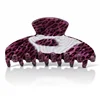 Purple Leopard Print Hair Claw Clip