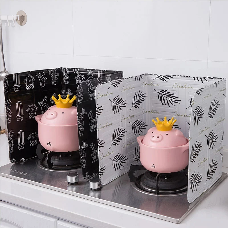 Белая перегородка для приготовления пищи и масла экран защиты от брызг складная кухонная газовая плита алюминиевая доска раковина водонепроницаемая настенная