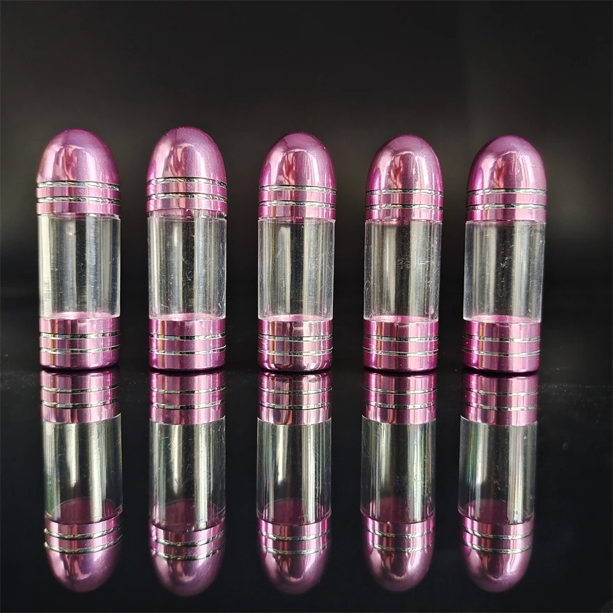 Hot Electroplating Gold Bullet Capsule Shell Packaging Supplies Medium and Large Hollow Capsule Plastic Packaging