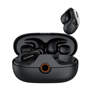 DX09 OWS Sports Ear Clip Enc Noise Reduction Headphones with LED Battery Indicator Game Mode Low Latency Long Battery Life