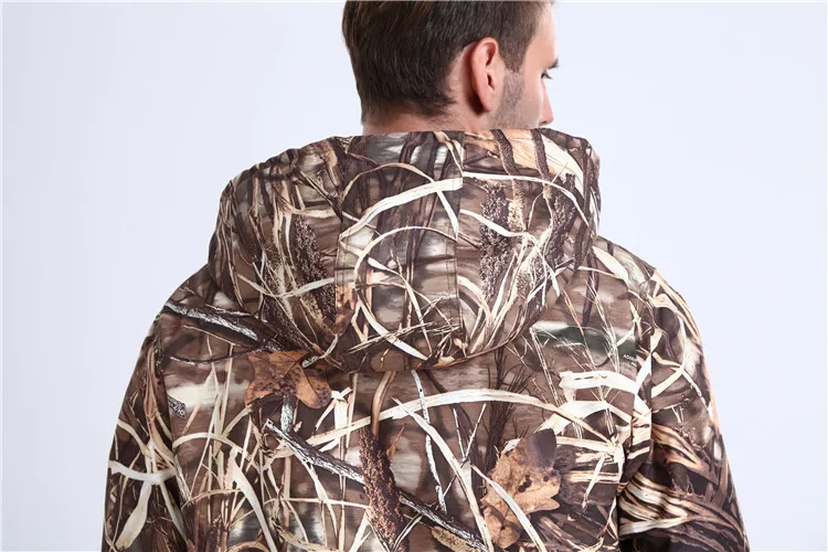 Men's Blaze Kids Camo Duck Fleece Hunting Jackets Winter Waterproof Soft Shell Pants Max 5 Water Proof Winter Clothing Wear