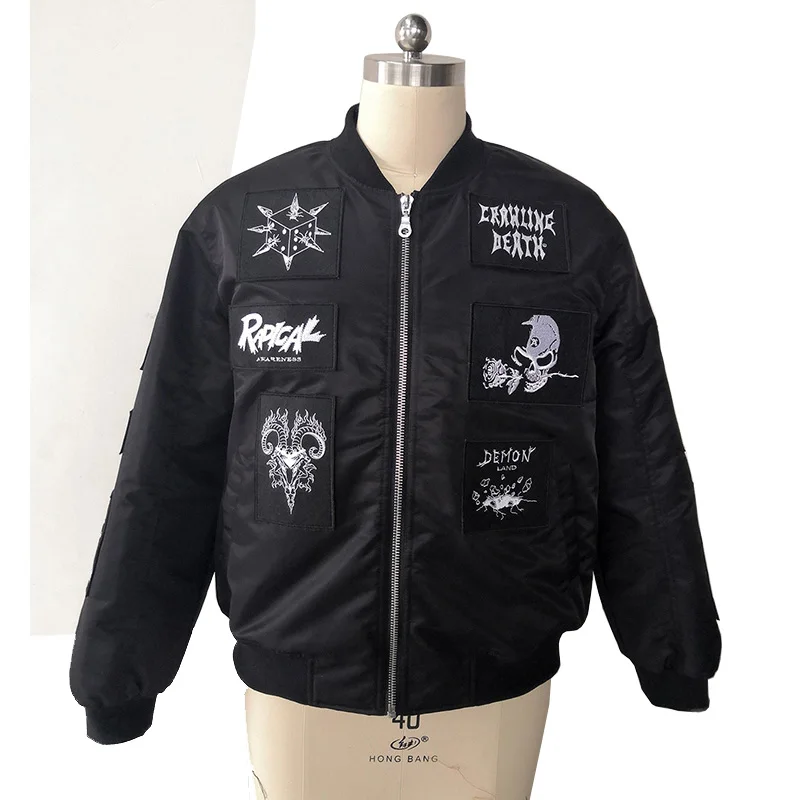 ちゃんWAXED LOGO BOMBER - BLACK ちゃんWAXED LOGO BOMBER - BLACK WYATT' WAXED LOGO BOMBER - BLACK