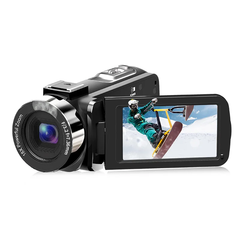 Two Way Audio and Video Camera Ordro 4K Camcorder 60Fps Vlog Camera 16K Dslr Camcorder Cinema Camera With Portable Case