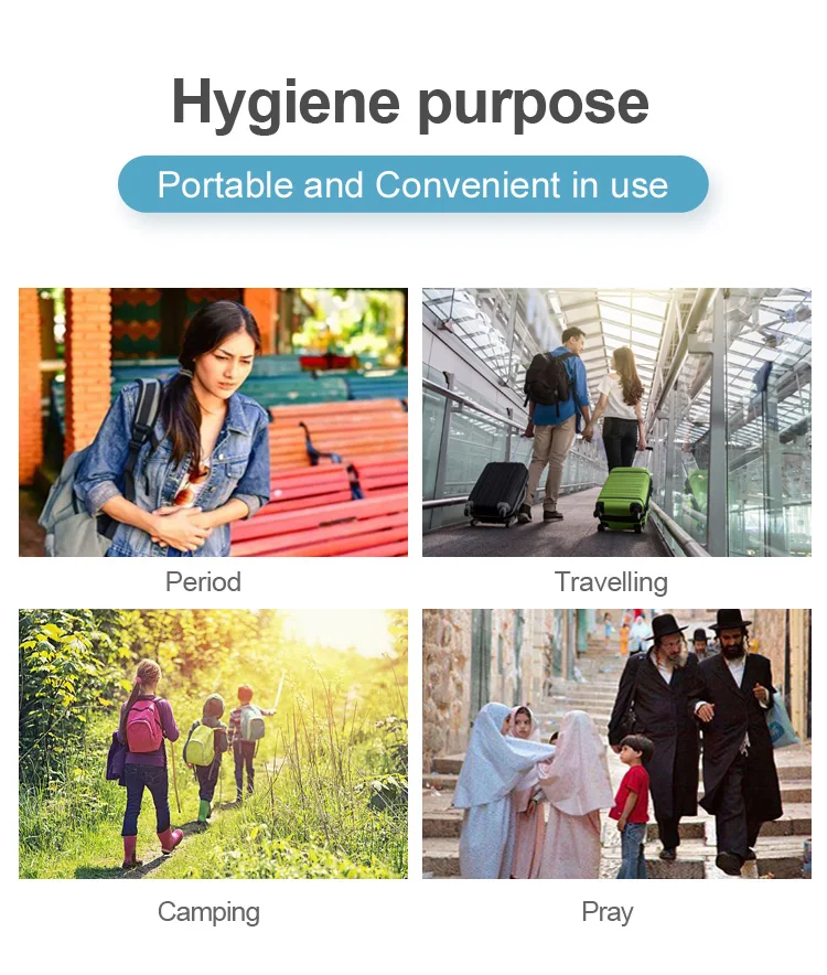 Latest Portable Bidet Sprayer Electric Handheld  Adjustable Nozzle for Travel Baby Elderly Care Prayer Cleaning details