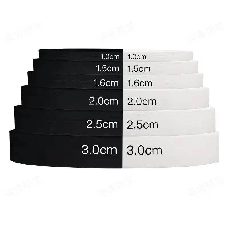 Черный белый 1 см 5 2 3 4 Широкий вязаная резинка для талии обертывание веб-ленты