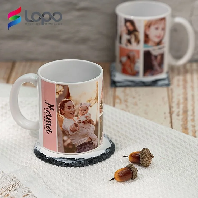 Sublimation Thermal Transfer Blank Round Slate Circular Coaster