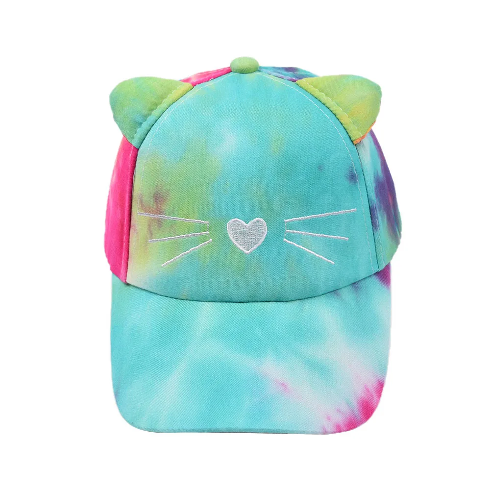 Ladies Cute Cat Adjustable Baseball Cap Hat 